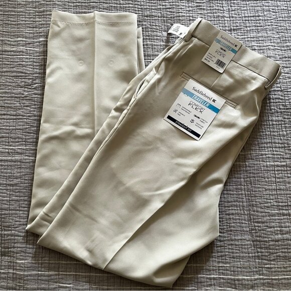 Saddlebred khaki traveler pants slacks - Picture 1 of 4